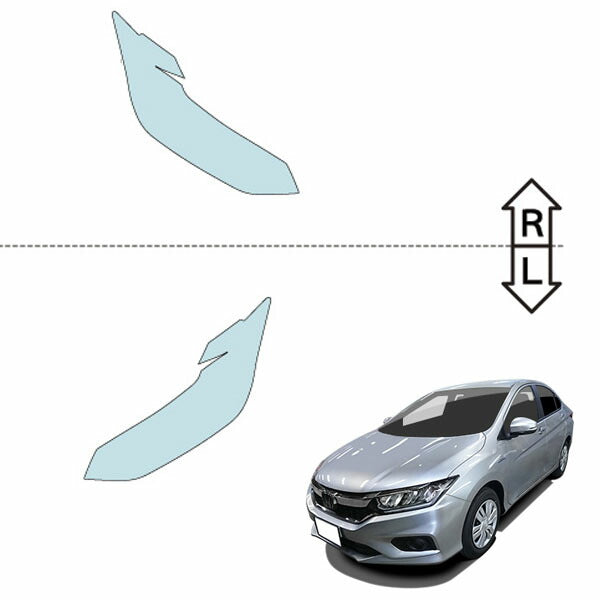 カット済みヘッドライトプロテクションフィルム  ホンダ グレイス ハイブリッド (H29.7-R2.7) (GM4型/GM5型) (PH0403L1705B0SA)