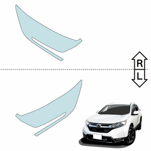 カット済みヘッドライトプロテクションフィルム  ホンダ CR-V (H30.8-R4.12) (RW1型/RW2型) (EX/EX・Masterpiece) (PH0412K1805A0SA)