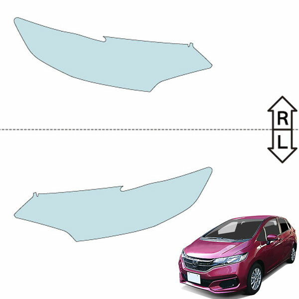 カット済みヘッドライトプロテクションフィルム  ホンダ フィット (H29.7-R2.1) (GK3型/GK4型/GK5型/GK6型) (PH0416H1705A0SA)