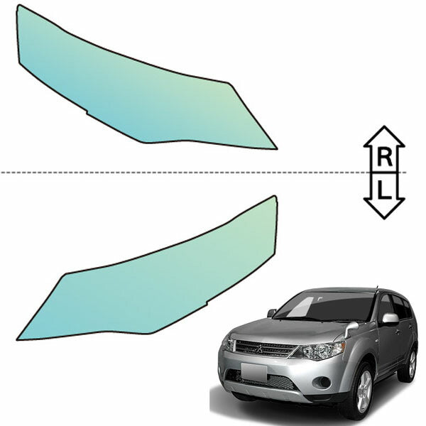 カット済みヘッドライトプロテクションフィルム  三菱 アウトランダー (H17.10-H19.9) (CW5W/CW6W型) (2.4M/2.4G) (PH0502K0505A0SA)