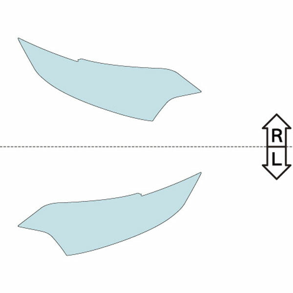 カット済みヘッドライトプロテクションフィルム  三菱 アウトランダー (H30.8-R3.11) (GF7W型/GF8W型) (PH0502K1805A0SA)