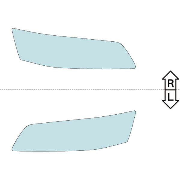 カット済みヘッドライトプロテクションフィルム  三菱 ランサーエボリューション (H13.2-H14.12) (CT9A型) (Base) (PH0517B0105A0SA)