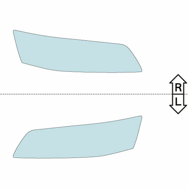 カット済みヘッドライトプロテクションフィルム  三菱 ランサーエボリューション (H15.1-H16.1) (CT9A型) (Base) (PH0517B0305A0SA)