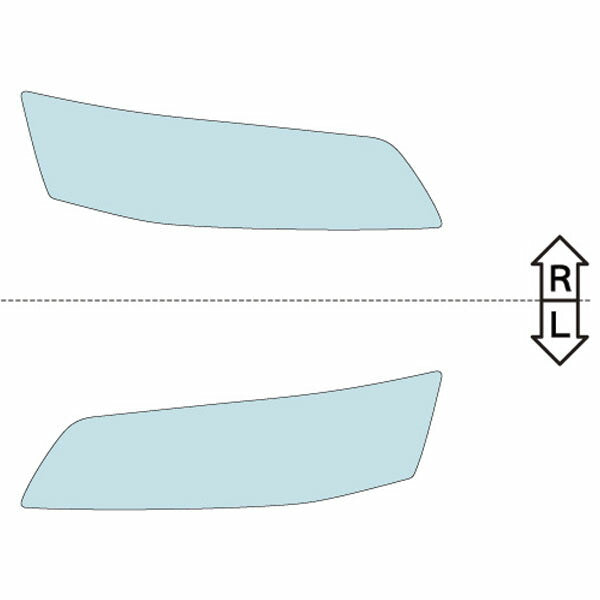 カット済みヘッドライトプロテクションフィルム  三菱 ランサーエボリューション (H16.2-H17.2) (CT9A型) (Base) (PH0517B0405A0SA)