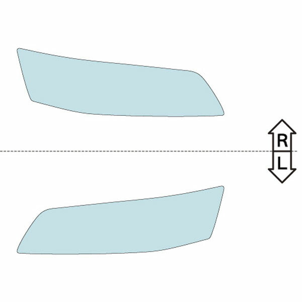 カット済みヘッドライトプロテクションフィルム  三菱 ランサーエボリューション (H18.8-H18.12) (CT9A型) (Base) (PH0517B0605A0SA)