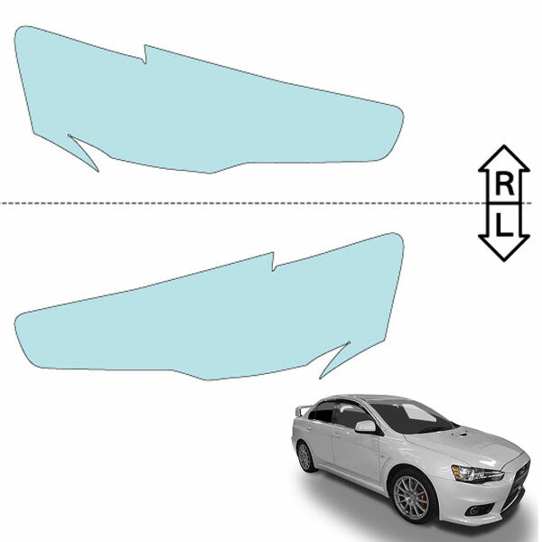 カット済みヘッドライトプロテクションフィルム  三菱 ランサーエボリューション (H19.10-H21.10) (CZ4A型) (GSR/GSR-Premium/RS) (PH0517B0705A0SA)