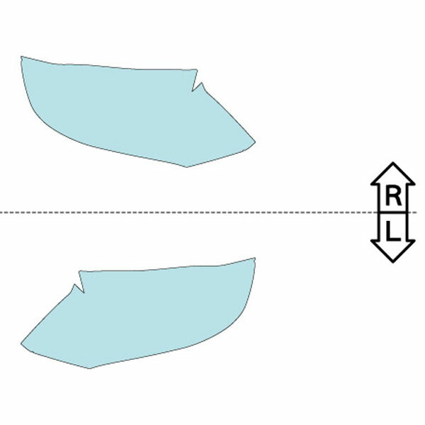 カット済みヘッドライトプロテクションフィルム  三菱 デリカD:2 ハイブリッド (R2.12-) (MB37S型) (MV) (PH0519L2005A0SA)