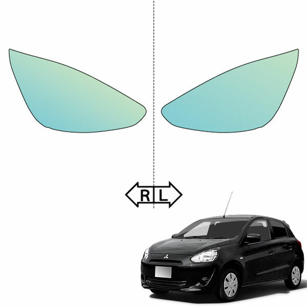 カット済みヘッドライトプロテクションフィルム  三菱 ミラージュ (H24.8-H26.11) (A05A型) (G/M/E) (PH0521H1205A0SA)