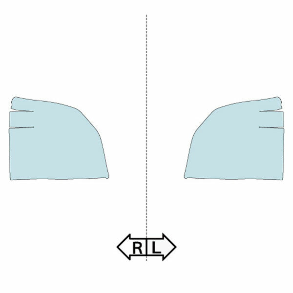 カット済みヘッドライトプロテクションフィルム  三菱 ミニキャブ トラック (R1.9-) (DS16T型) (M/みのり/G) (PH0529A1905A0SA)
