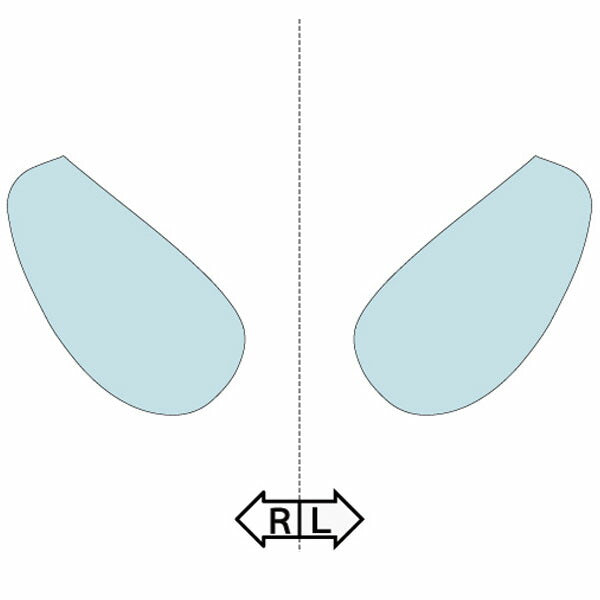 カット済みヘッドライトプロテクションフィルム  スバル R2 (H17.12-H20.3) (RC1型/RC2型) (R/f/レフィ/タイプS) (PH0702A0505A0SA)