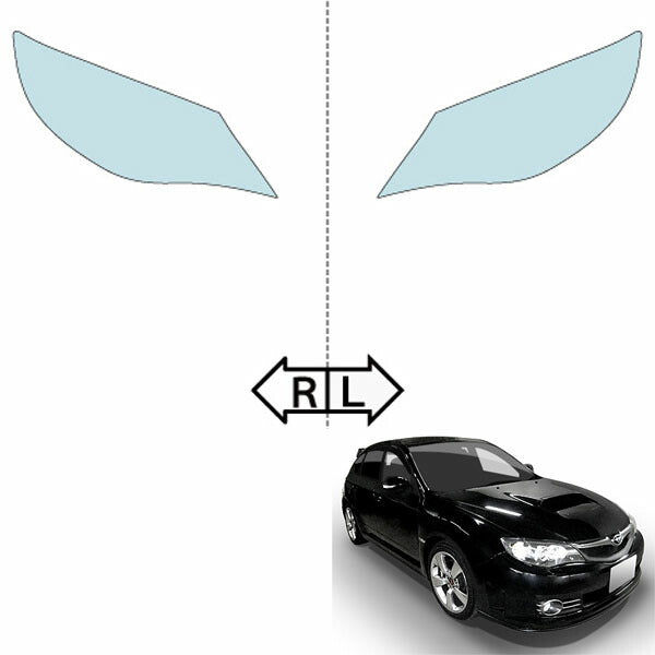カット済みヘッドライトプロテクションフィルム  スバル インプレッサ WRX STI 5ドア (H19.10-H22.7) (GRB型/GRF型) (PH0705H0705A0SA)