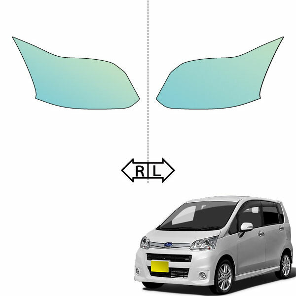 カット済みヘッドライトプロテクションフィルム  スバル ステラ カスタム (H23.5-H24.12) (LA110F型) (R/R Limited/RS) (PH0708S1105A0SA)