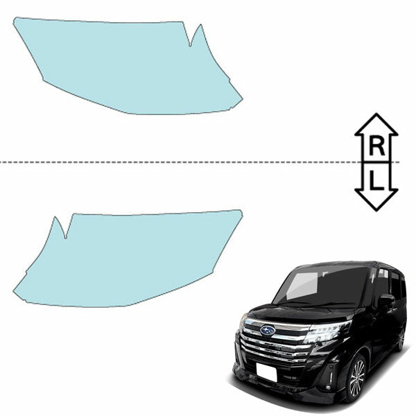 カット済みヘッドライトプロテクションフィルム  スバル ジャスティ (R2.9-) (M900F型/M910F型) (Base) (PH0716H2005A0SA)