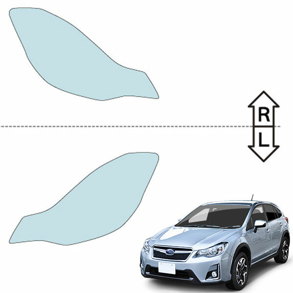 カット済みヘッドライトプロテクションフィルム  スバル XV (H28.5-H29.4) (GP7型) (2.0i EyeSight/2.0i-L EyeSight) (PH0717K1605A0SA)