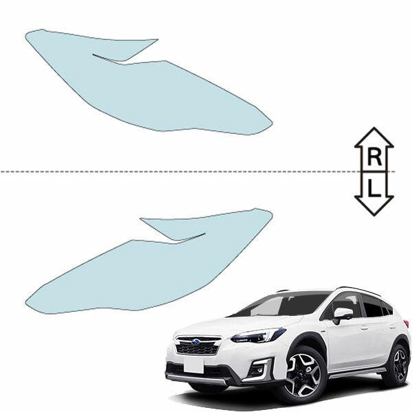カット済みヘッドライトプロテクションフィルム  スバル XV (H29.5-R2.9) (GTE型) (Advance/ 2.0i-S EyeSight) (PH0717K1705A0SA)