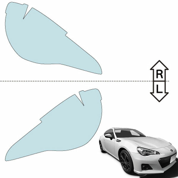 カット済みヘッドライトプロテクションフィルム  スバル BRZ (H24.3-H28.7) (ZC6型) (RA/R/S) (PH0719C1205A0SA)