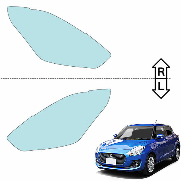 カット済みヘッドライトプロテクションフィルム  スズキ スイフト (H29.1-R5.11) (ZC83S型/ZC13S型) (PH0814H1705A0SA)