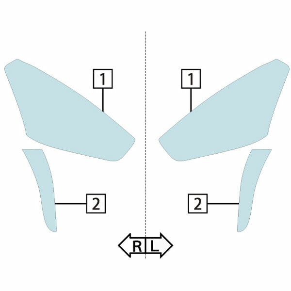 カット済みヘッドライトプロテクションフィルム  ダイハツ コペン (R3.4-) (LA400K型) (Robe) (PH0902U2105A0SA)