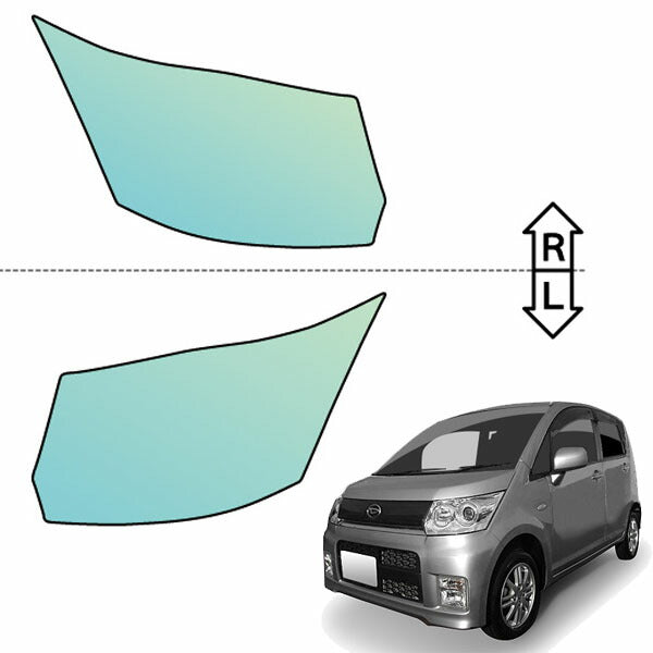 カット済みヘッドライトプロテクションフィルム  ダイハツ ムーヴカスタム (H20.12-H22.11) (L175S/L185S型) (S/R VS/X/R/RS/Xリミテッド) (PH0914S0805A0SA)