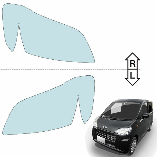 カット済みヘッドライトプロテクションフィルム  ダイハツ タントエグゼ (H21.12-H22.9) (L455S/L465S型) (G/S/L/X/Xスペシャル) (PH0919A0905A0SA)