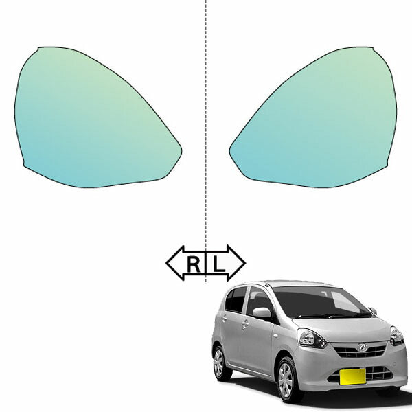 カット済みヘッドライトプロテクションフィルム  ダイハツ ミラ イース (H23.9-H25.7) (LA300S型/LA310S型) (X/Xf/L/Lf/G/Gf/D) (PH0921A1105A0SA)