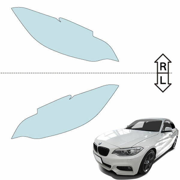 カット済みヘッドライトプロテクションフィルム  BMW 2シリーズ クーペ (H26.2-H29.7) (F22型) (Sport／M Sport) (PH3002C1405A0SA)
