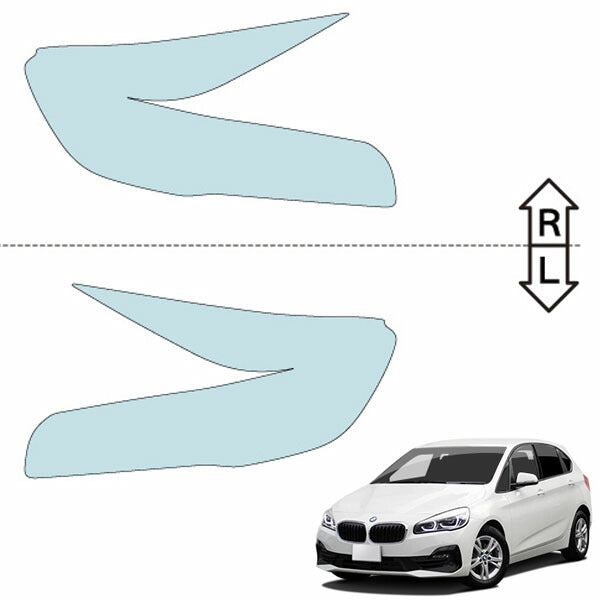 カット済みヘッドライトプロテクションフィルム  BMW 2シリーズ アクティブツアラー (H30.6-R4.5) (6S15型／2C20型) (PH3002H1805A0SA)