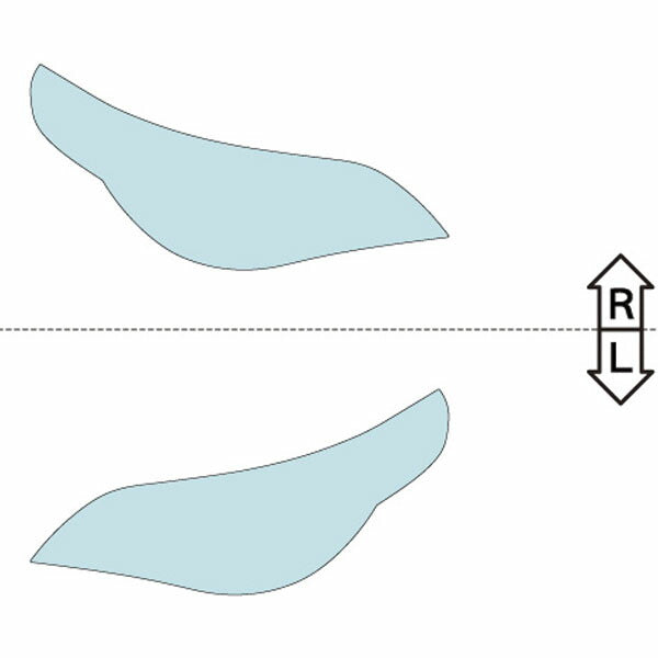 カット済みヘッドライトプロテクションフィルム  BMW 5シリーズ ツーリング (H16.6-H19.5) (NG25型／NL25型／NL30型) (PH3005F0405A0SA)