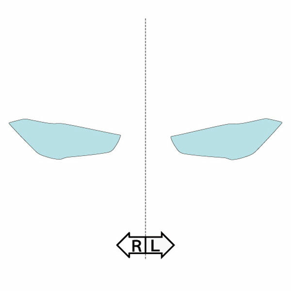 カット済みヘッドライトプロテクションフィルム  BMW X1 (H27.10-R1.9) (F48型(HS15/HS20/HT20)) (Standard／xLine／M Sport) (PH3010K1505A0SA)