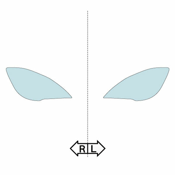 カット済みヘッドライトプロテクションフィルム  BMW M6 グランクーペ (H27.7-R1.7) (F06(6C44M型)) (Standard／Competition) (PH3016D1505A0SA)