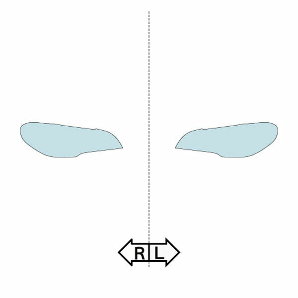 カット済みヘッドライトプロテクションフィルム  BMW X5 (H19.6-H22.4) (E70(FE30型)／E70(FE48型)) (PH3035K0705A0SA)