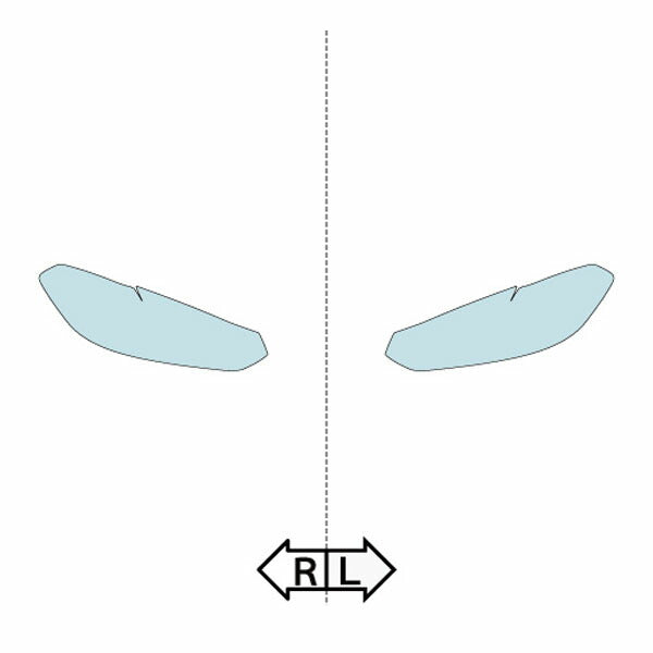 カット済みヘッドライトプロテクションフィルム  BMW Alpina XD3 (R3.10-) (G01型) (Base) (PH3053K2105A0SA)