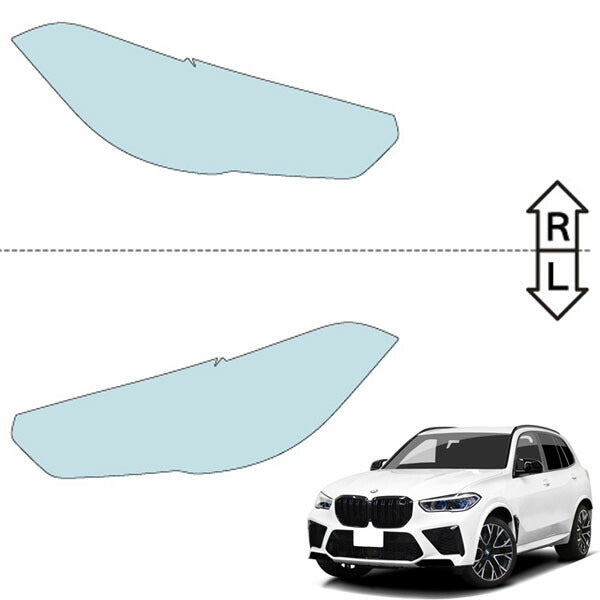 カット済みヘッドライトプロテクションフィルム  BMW X5 M (R2.3-R5.3) (F95(JU44M型)) (Competition) (PH3055K2005A0SA)