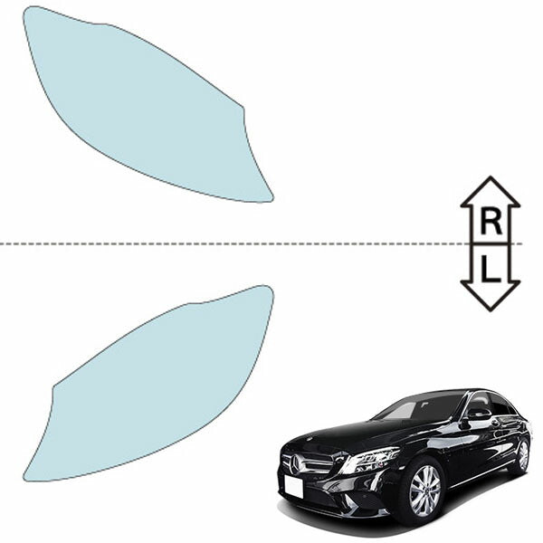 カット済みヘッドライトプロテクションフィルム  メルセデスベンツ Cクラス セダン (H30.7-R3.6) (PH3103B1805A0SA)