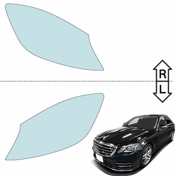 カット済みヘッドライトプロテクションフィルム  メルセデスベンツ Sクラス セダン (H29.8-R2.12) (222058型／222034型／222035型) (Base／Sport) (PH3115B1705A0SA)