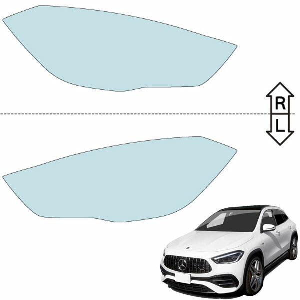 カット済みヘッドライトプロテクションフィルム  メルセデスベンツ AMG GLA SUV (R2.10-R5.11) (X156型) (GLA35) (PH3141K2005A0SA)