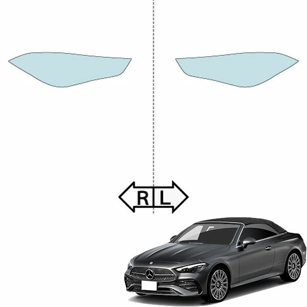 カット済みヘッドライトプロテクションフィルム  メルセデスベンツ CLE カブリオレ (R6.6-) (236450C型) (200 Cabriolet Sports) (PH3165T2405A0SA)