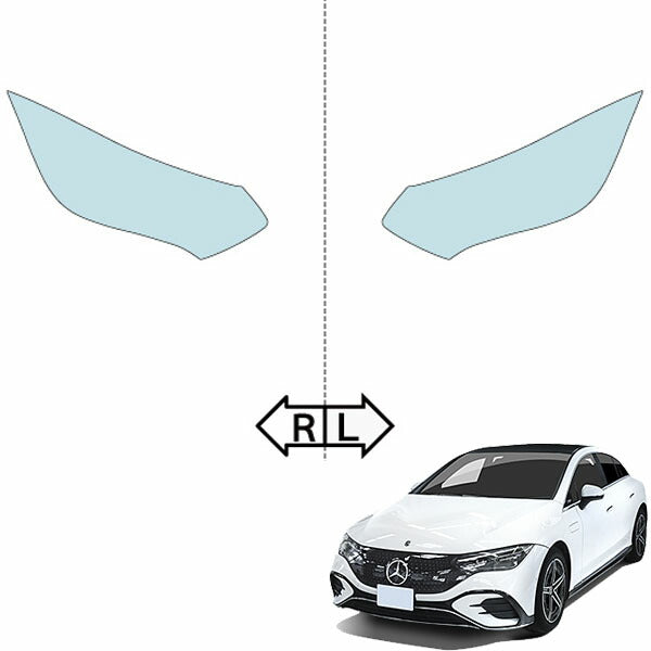 カット済みヘッドライトプロテクションフィルム  メルセデスベンツ EQE セダン (R4.9-) (V295(295121)型) (PH3185B2205A0SA)