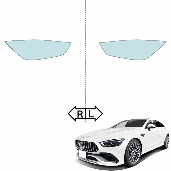 カット済みヘッドライトプロテクションフィルム  メルセデスベンツ AMG GT 4ドア クーペ (R4.1-) (X290型(29290659/29290659C)／X290型(290661)) (PH3190D2205A0SA)