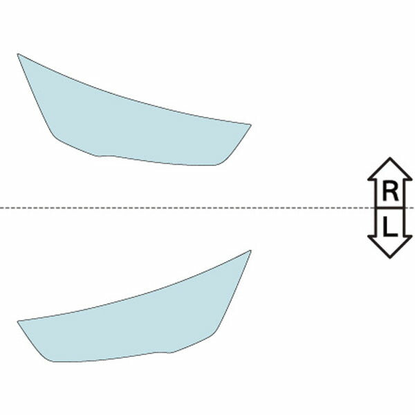 カット済みヘッドライトプロテクションフィルム  アウディ A1 (H27.6-R1.9) (8XCHZ型／8XCZE型) (PH3201G1505A0SA)