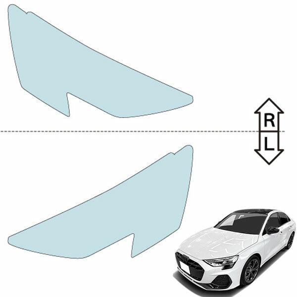 カット済みヘッドライトプロテクションフィルム  アウディ A3 セダン (R6.12-) (GYDXD型) (Advanced／S line) (PH3203B2405A0SA)