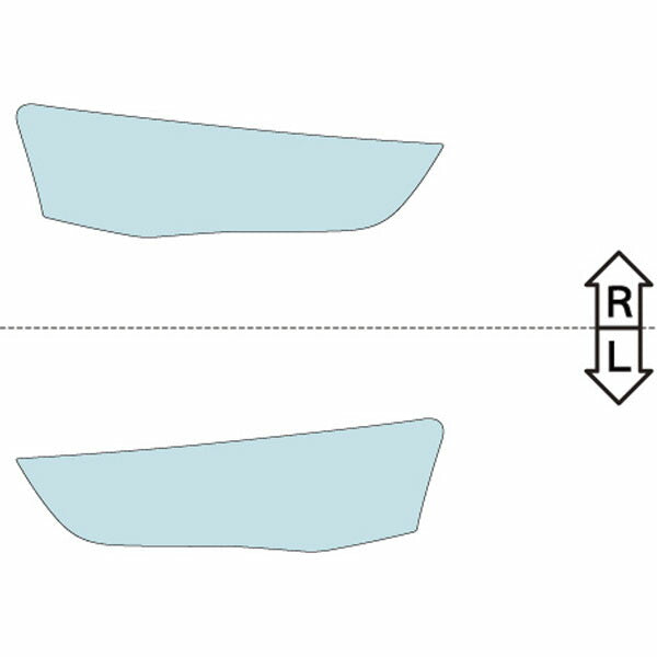 カット済みヘッドライトプロテクションフィルム  アウディ A4 セダン (H24.4-H28.1) (B8(8KCDN型)) (Base) (PH3204B1205A0SA)
