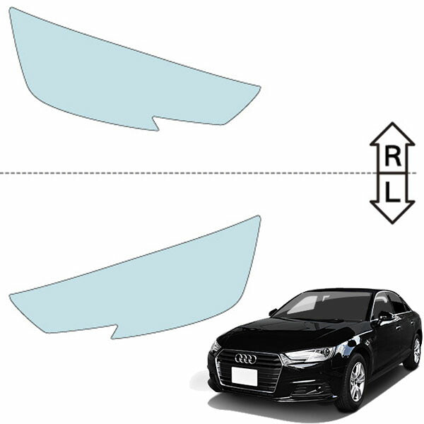 カット済みヘッドライトプロテクションフィルム  アウディ A4 セダン (H28.2-R2.9) (8WCVN型／8WCVK型／8WCYRF型) (PH3204B1605A0SA)