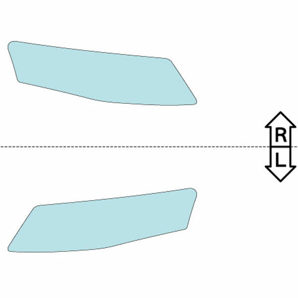 カット済みヘッドライトプロテクションフィルム  アウディ A4 アバント (H20.8-H24.3) (8KCDH型／8KCDN型／8KCDNF型／8KCALF型) (PH3204F0805A0SA)