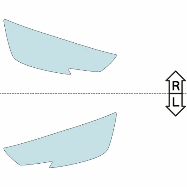カット済みヘッドライトプロテクションフィルム  アウディ A4 オールロード クワトロ (H28.9-R2.9) (8WCYRA型) (Base) (PH3204K1605A0SA)