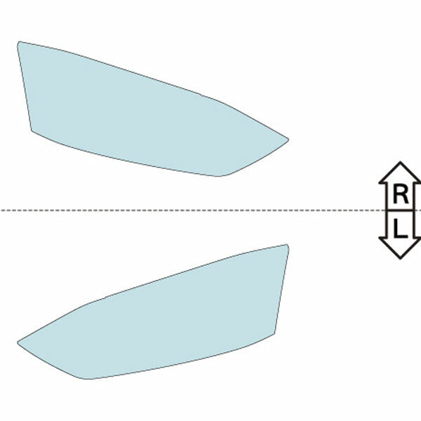 カット済みヘッドライトプロテクションフィルム  アウディ A5 クーペ (H29.4-R2.12) (F5CYRF型) (Base) (PH3205C1705A0SA)