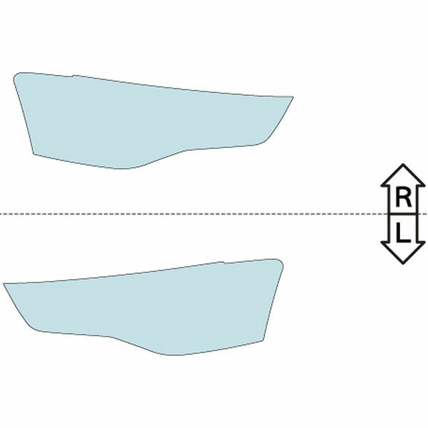 カット済みヘッドライトプロテクションフィルム  アウディ A5 スポーツバック (H24.1-H29.3) (8TCDNL型) (2.0 TFSI quattro) (PH3205D1205A0SA)