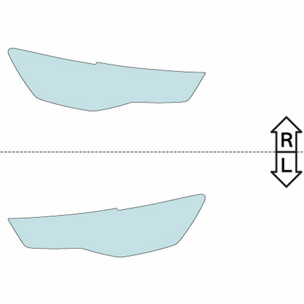 カット済みヘッドライトプロテクションフィルム  アウディ A6 セダン (H27.7-H28.9) (C7(4GCYG型/4GCYPS型/4GCRES型)) (PH3206B1505A0SA)