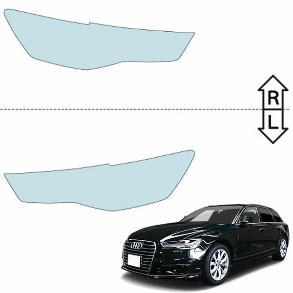 カット済みヘッドライトプロテクションフィルム  アウディ A6 アバント (H27.7-H28.9) (4GCYPS型) (2.0 TFSI quattro) (PH3206F1505A0SA)