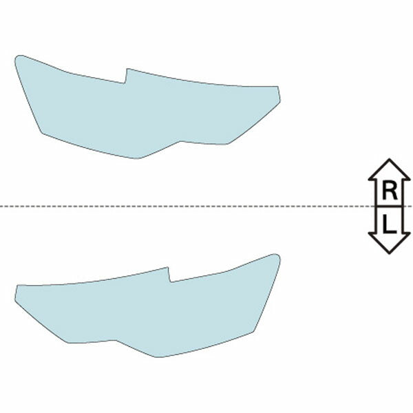 カット済みヘッドライトプロテクションフィルム  アウディ A6 アバント (R5.12-) (F2DFBF型／F2DKNF型／F2DLZF型) (Advanced／S line) (PH3206F2305A0SA)